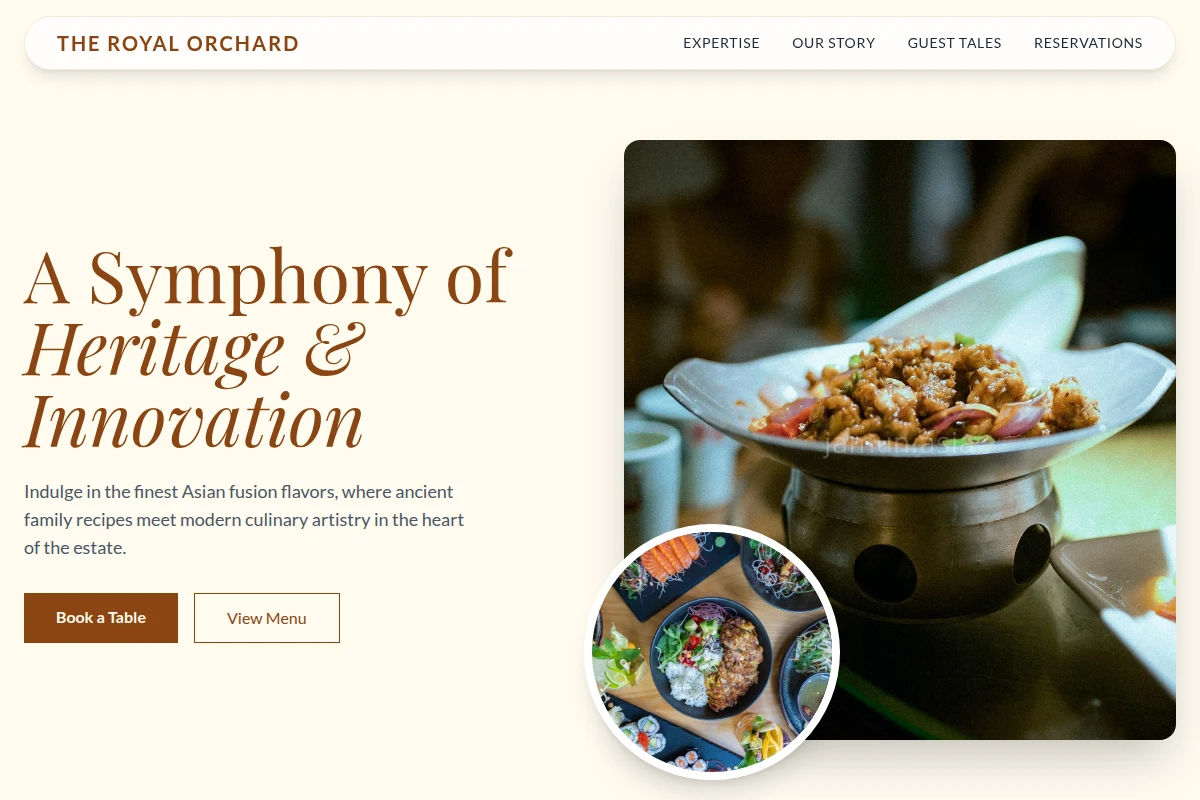 Estate Asian Fusion Food