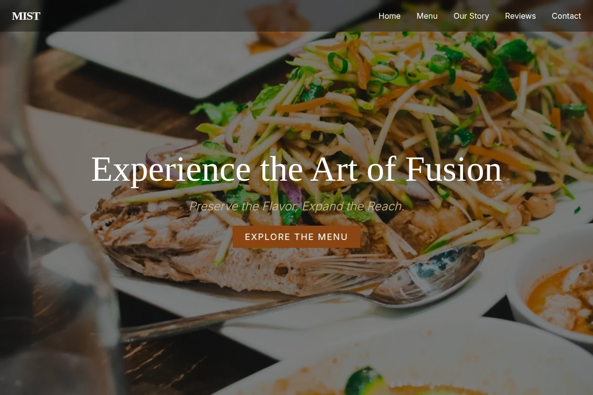 Mist Asian Fusion Food