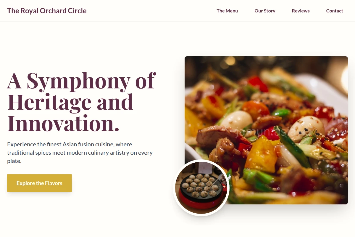 Gourmet Asian Fusion Food